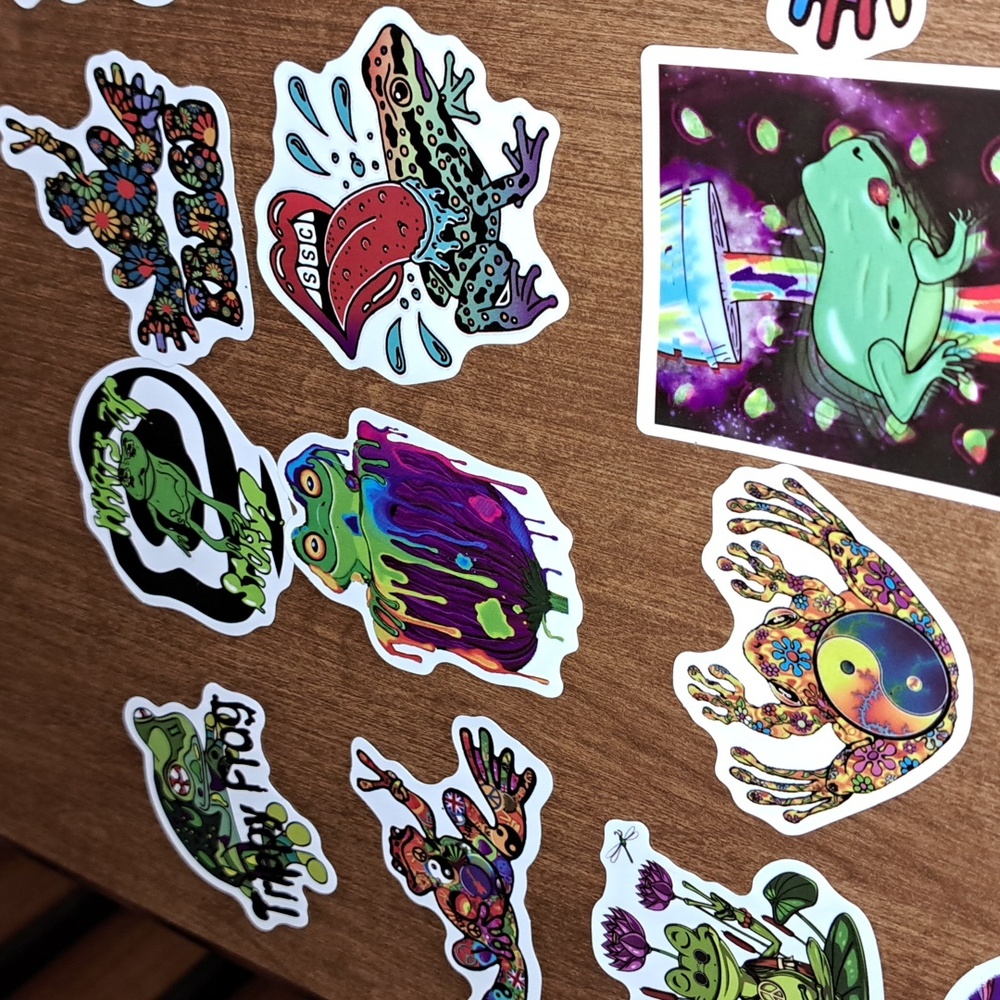 Colorful Frog Sticker Set 50 Ct - Picture 4 of 10